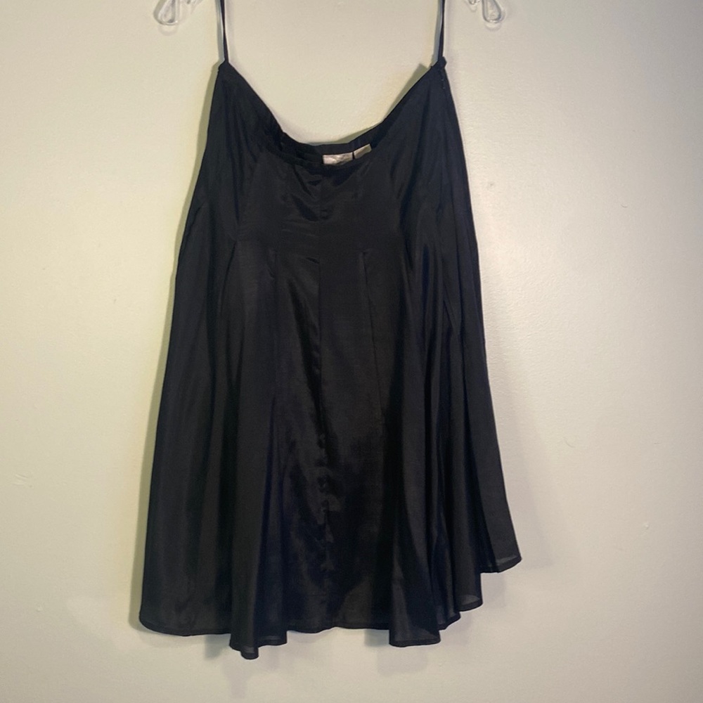 Newport News Black 100%Rayon Skirt